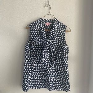 Lilly Pulitzer Tie Blouse